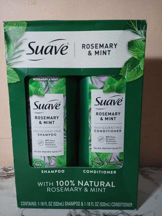 Suave Rosemary & Mint Shampoo & Conditioner Set | Lazada PH