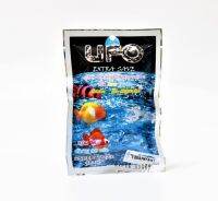 UFO อาหารกุ้งและปลา ขนาด 90 g. (เม็ดจมน้ำ โปรตีนสูง เร่งสี น้ำไม่ขุ่น)