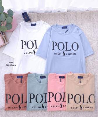 เสื้อยืดแฟชั่น ป้ายPOLO อก40”ยาว25” ผ้าคอลตอล คอกลม แขนสั้น งานปักสวยๆ ดีไซน์เกร๋ สวยดูดี ผ้านุ่มใส่สบาย ไม่ร้อน ไม่ต้องรีด ใส่ได้ทุกโอกาส