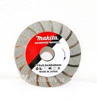 ใบเพชรตัดกระจก ใบเจียรกระจก เคลือบไทเทเนียม 2 ด้าน ขนาด 4 นิ้ว Makita สีเงิน