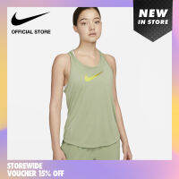 Nike Womens One Dri-Fit  Swoosh HBR Tank - Oil Green