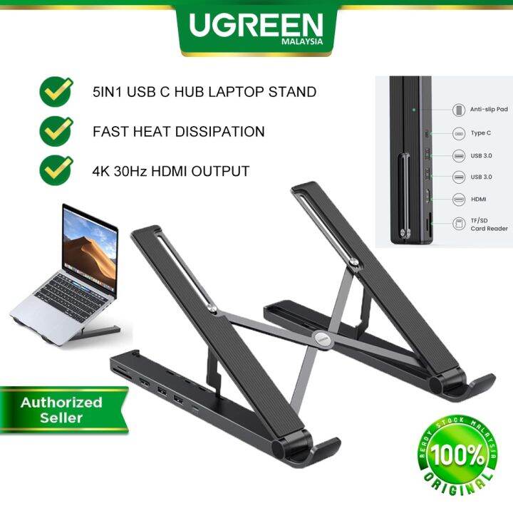 UGREEN USB C HUB Laptop Stand Docking Station Adapter Converter 4