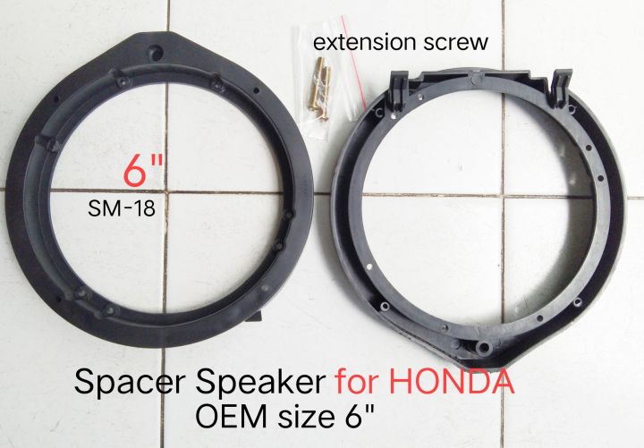 ฐานรองลำโพง Spacer Speaker HONDA ACCORD MOBILIO ODYSSEY STEPWNG FREED HR-V BR-V CITY JAZZ CRZ N-BOX NSX LEGEND  size6"(ราคา ต่อคู่)