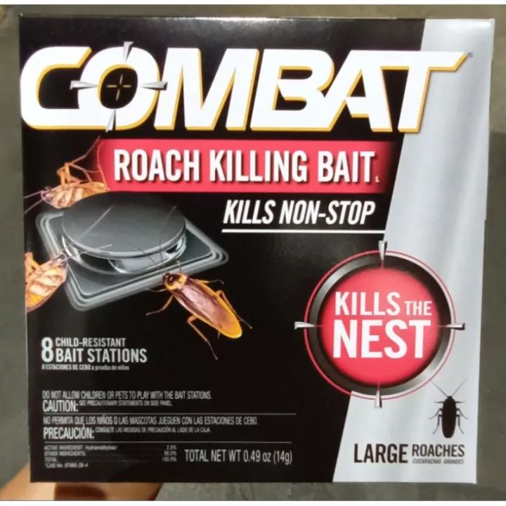 Combat Roach Killing Bait Stations, Large Cockroaches, 8 count | Lazada PH