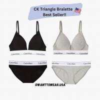 (พร้อมส่งแท้?) Modern Cotton Lightly Lined Triangle Bralette ** มีฟองน้ำค่ะ**