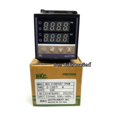 REX-C100FK07-M*AN เครื่องควบคุมอุณหภูมิ 0-1300องศา  K  RELAY / SSR  หน้า 48x48 (ของใหม่)