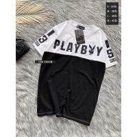 พร้อมส่ง ? เสื้อยืดเพย์บอย playboy งานสกรีน ดีเทล2สี