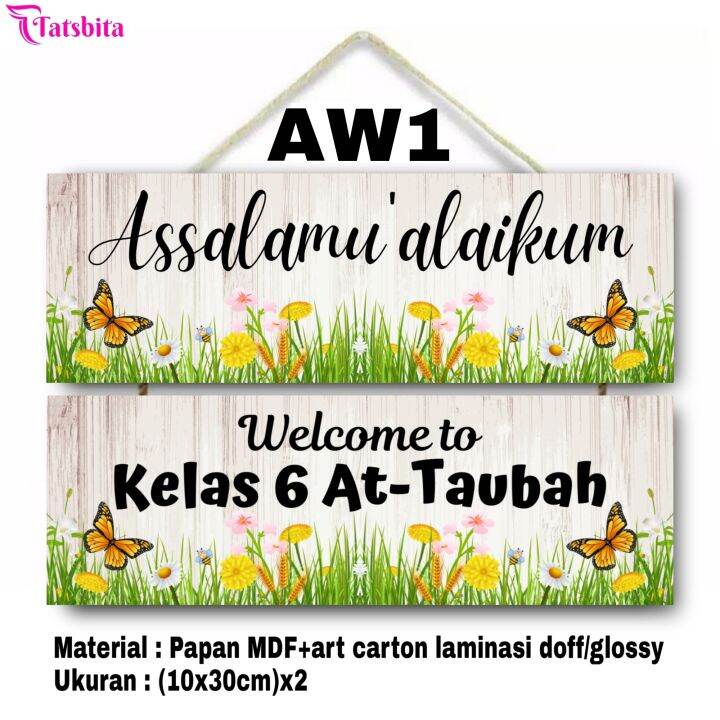 PAJANGAN HIASAN DINDING DEKORASI DINDING WALL DECOR ASSALAMU'ALAIKUM