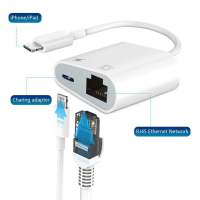 100Mbps เครือข่ายสายเคเบิล Adapter สำหรับ Lightning To RJ45 Ethernet LAN อะแดปเตอร์ PD20W ชาร์จไฟสำหรับ iPhone/iPad Series