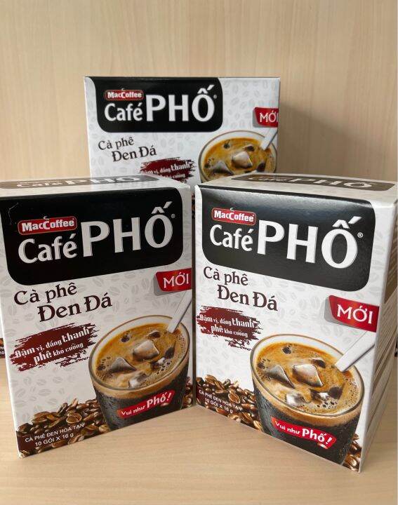 Cafe Pho Den Da Iced Black Coffee MacCoffee Street Cafe 160g | Lazada