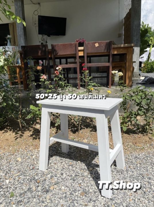 tt-shop-แพร่-เก้าอี้ไม้สัก-ทรงเอ-งานไม้สัก-ขนาดประมาณ-25-50สูง-50-เซนติเมตร-เก้าอี้-เก้าอี้ไม้-เฟอร์นิเจอร์ไม้สัก
