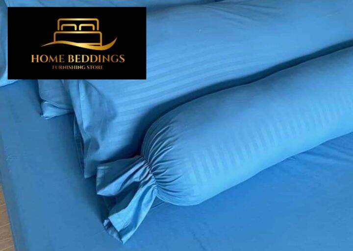 Hotel Quality 1 pcs Plain Stripe color "(8×36)" inches Bolster Pillow case / Hotdog case / Jumbo