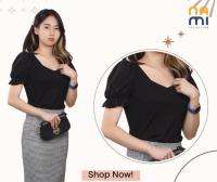 Puff sleeve blouse casual or office wear