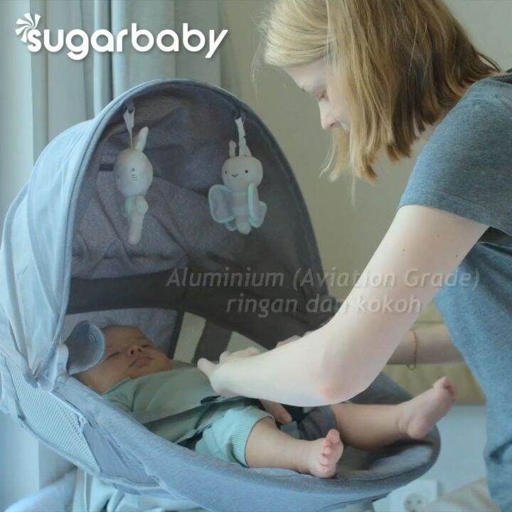 SUGARBABY Hug Me Automatic Baby Swing Bed Lazada Indonesia