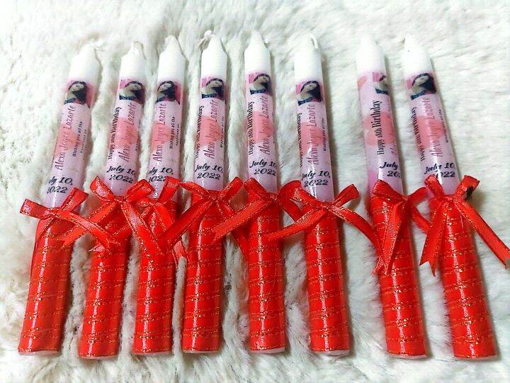 16cm Personalized Debut/Parent Christening Candle/Birthday Candle