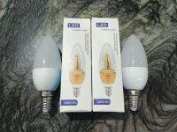 หลอดจำปา LED 3W 320 Lumen AC 85-265V แสง Warmwhite ขั้วเกลียว E14