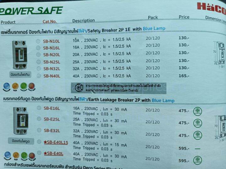 haco-sb-n10l-10a-sb-n16l-16a-sb-n20l-20a-เซฟตี้เบรกเกอร์-ป้องกันไฟเกิน-มีสัญญาณไฟสีฟ้า-sb-n25l-25a-sb-n32l-32a-safety-breaker-2p-1e-with-blue-lamp-sb-n40l-40a