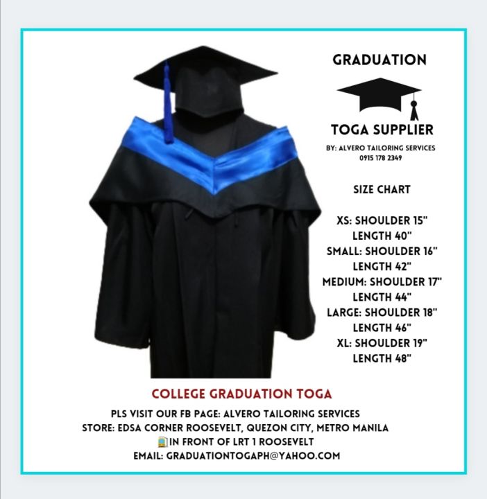 3 in 1 College Graduation Toga full set | Lazada PH