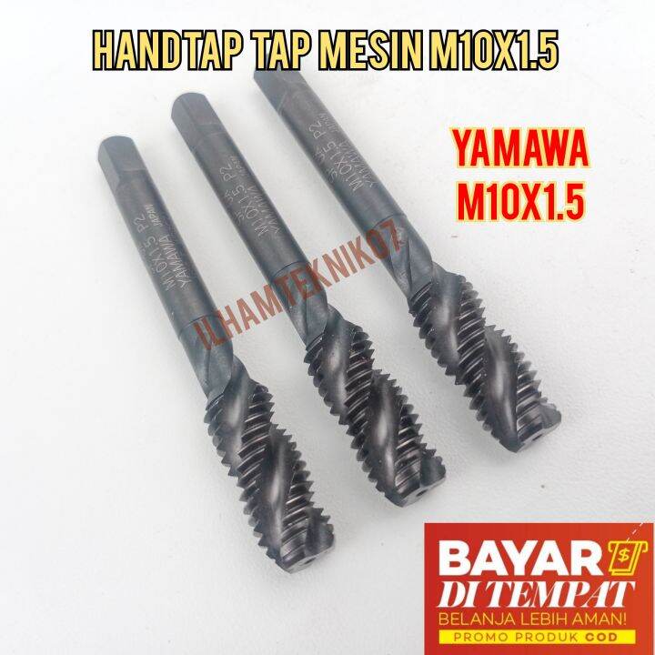 Handtap Tap Mesin M10x1.5 Untuk Baut Drat 14 Drat Kasar Pembuat Drat ...