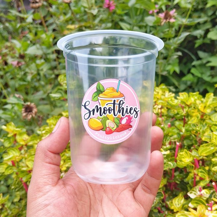 Stiker Label Cup Gelas Minuman Smoothies Lazada Indonesia 0154