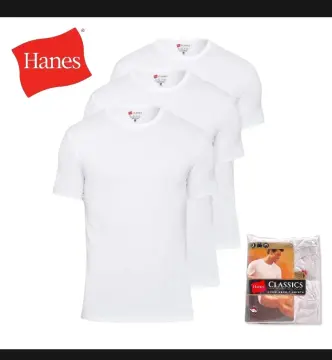 HANES 3 pcs Classics Crew Neck White T-Shirts