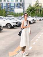 P_pastr - linencotton dress (white)