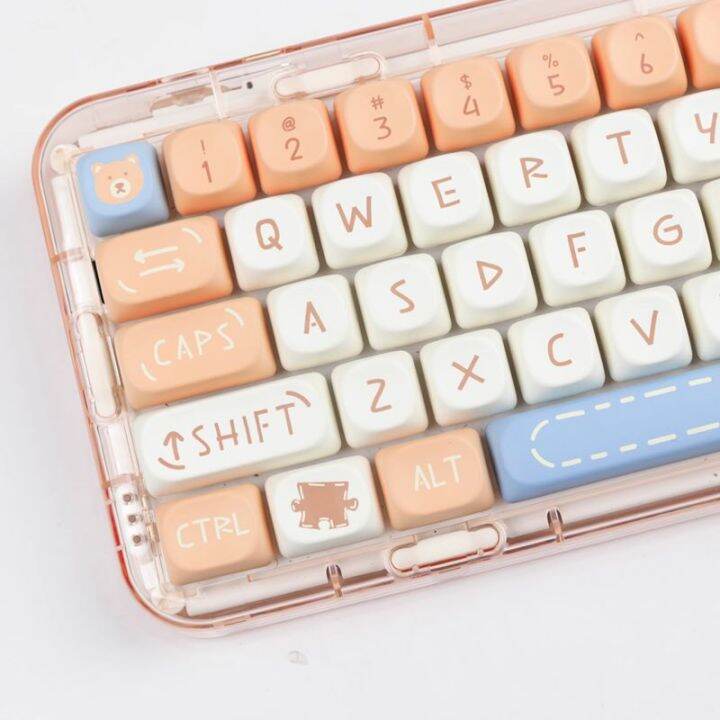 【Keycap Only 】Pudding Bear Keycap Large Font Cute Cartoon 143 keys MOA