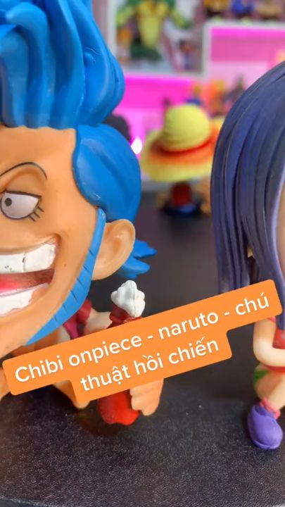 Mô hình One Piece Chibi Luffy Zoro và các nhân vật trong băng mũ ...