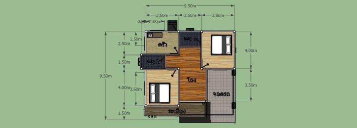 แบบบ้านสำเร็จ2ห้องนอน