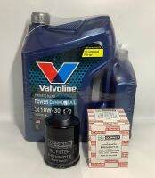 น้ำมันเครื่องดีเซลคอมมอนเรล Isuzu Dmax ปี2012-2019 เครื่อง2.5 / 3.0 Blue Power ยี่ห้อ Valvoline 10W-30 6ลิตร แถม1ลิตร พร้อมกรองเครื่องยี่ห้อ Corner รหัสสินค้า C-ISO43