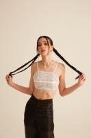 PONY G CROP TOP ( GRAY)