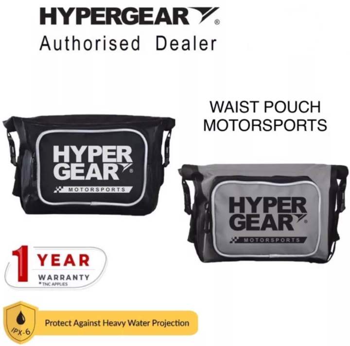 Hypergear Waist Pouch Motorsports Medium Black Grey 100