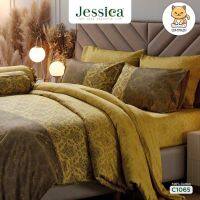 Jessica ผ้าปูที่นอน ผ้านวม 6 ฟุต Cotton 100% พิมพ์ลาย กราฟฟิก Graphic Print C1065 (เจสสิกา)