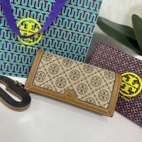 กระเป๋าสตางค์ T MONOGRAM JACQUARD CHAIN WALLET พร้อมส่งสินค้างาน Outletแท้100%