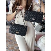 CC classic bag 25cm หนังคาเวียร์ อะไหล่เงิน SHW แบรนด์Lovera