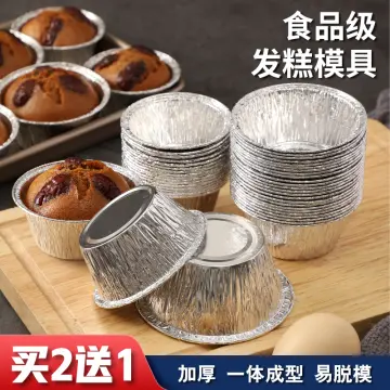 10pcs Aluminum Foil Cups For Air Fryers, Reusable Tin Foil Cups, Small  Disposable Baking Pans For Pies, Tarts And Cakes