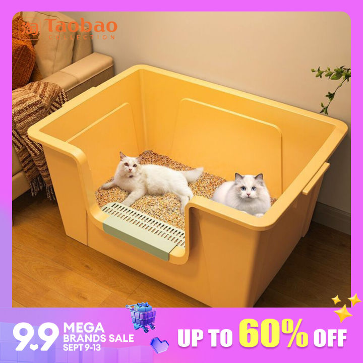 Maine Coon Large Litter Box Large Fully Open Cat Litter Basin Semi