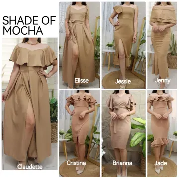 Mocha best sale color dress