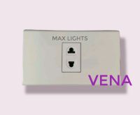 VENA​ ชุด​ปลั๊ก​ รุ่นใหม่ พร้อม​ หน้ากาก​ 1 ช่อง และ​ บล๊อกลอย​ 2×4