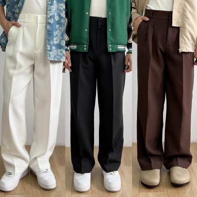 SLURBOYY Korea Slack กางเกงสแลคเกาหลี ขากระบอก (P0040)