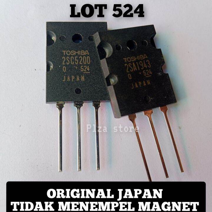 TRANSISTOR TOSHIBA 2SC5200 - 2SA1943 LOT 524 TR TOSHIBA 2SC 5200 2SA