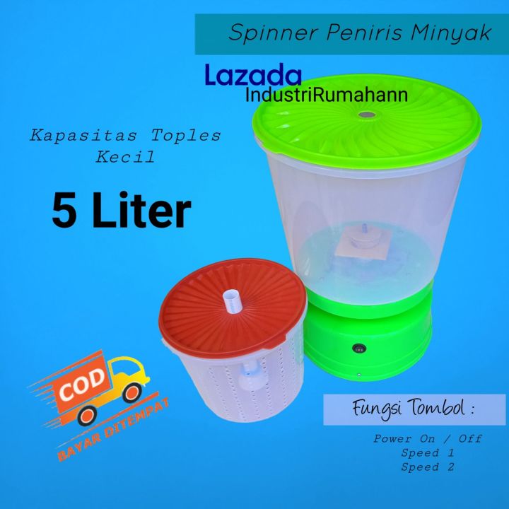 Spinner Peniris Minyak 5 liter Body Ringan | Lazada Indonesia