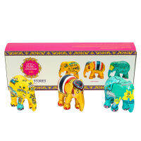 Elephant Parade Multipack Thailand story 3x7cm (7cm) รูปปั้นช้างทำมือขนาดเล็กหลากสีสัน จากเชียงใหม่