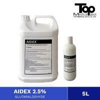 AIDEX 2.5% Glutaraldehyde Solution 5L with Activator นำเข้าจากต่างประเทศ น้ํายาแช่เครื่องมือแพทย์(สำหรับแช่)