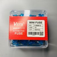 ฟิวส์เสียบจิ๋ว มินิฟิวส์ 15A MINI FUSE (1 กล่อง 100 ตัว)