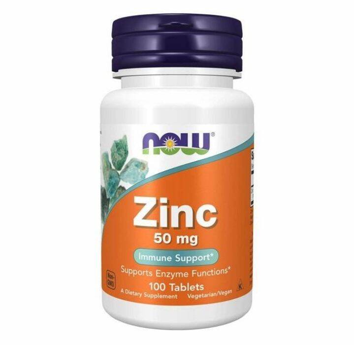 ZINC Gluconate 50mg NOW 100 Tabs Lazada Indonesia
