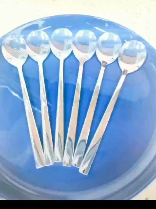 Muỗng ăn tròn cán dài inox 304 loại tốt -thìa ăn cơm cán dài - muỗng ...