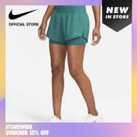 Nike Womens One Dri-fit Miller 3In 2N1 Shorts - Geode Teal
