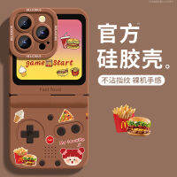 Raymin เคสโทรศัพท์มือถือสำหรับเครื่องเล่นเกมแอปเปิ้ล13pro ฝาครอบป้องกันซิลิโคนสร้างสรรค์สำหรับ iphone14 PLUS 12 MINI คลุมทั้งหมด XR ป้องกันการตกหล่น11 xsmax เน็ตไอดอลรุ่นยอดนิยมใหม่ PM พร้อมสายคล้อง