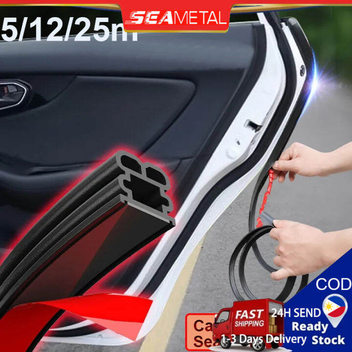 SEAMETAL Car Door Seal Strip Rubber Side Sealing Weatherstrip